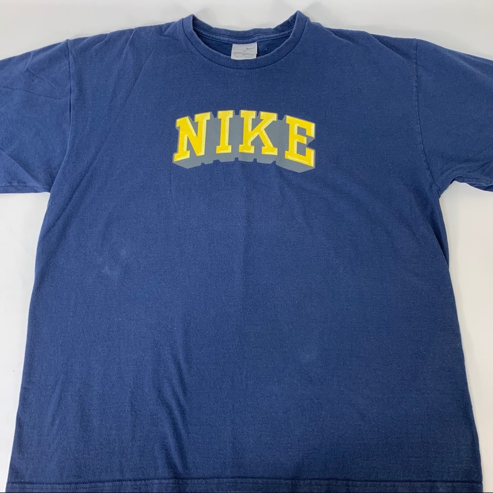 Vintage Nike Navy Blue T-Shirt Tee Size XL